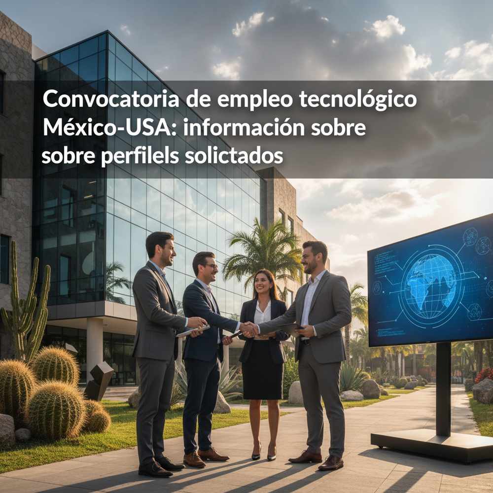 Convocatoria de empleo tecnológico México-USA: información sobre perfiles solicitados