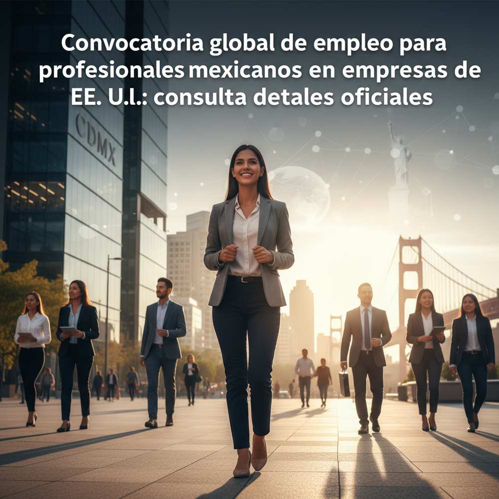 Convocatoria global de empleo para profesionales mexicanos en empresas de EE. UU.: consulta detalles oficiales