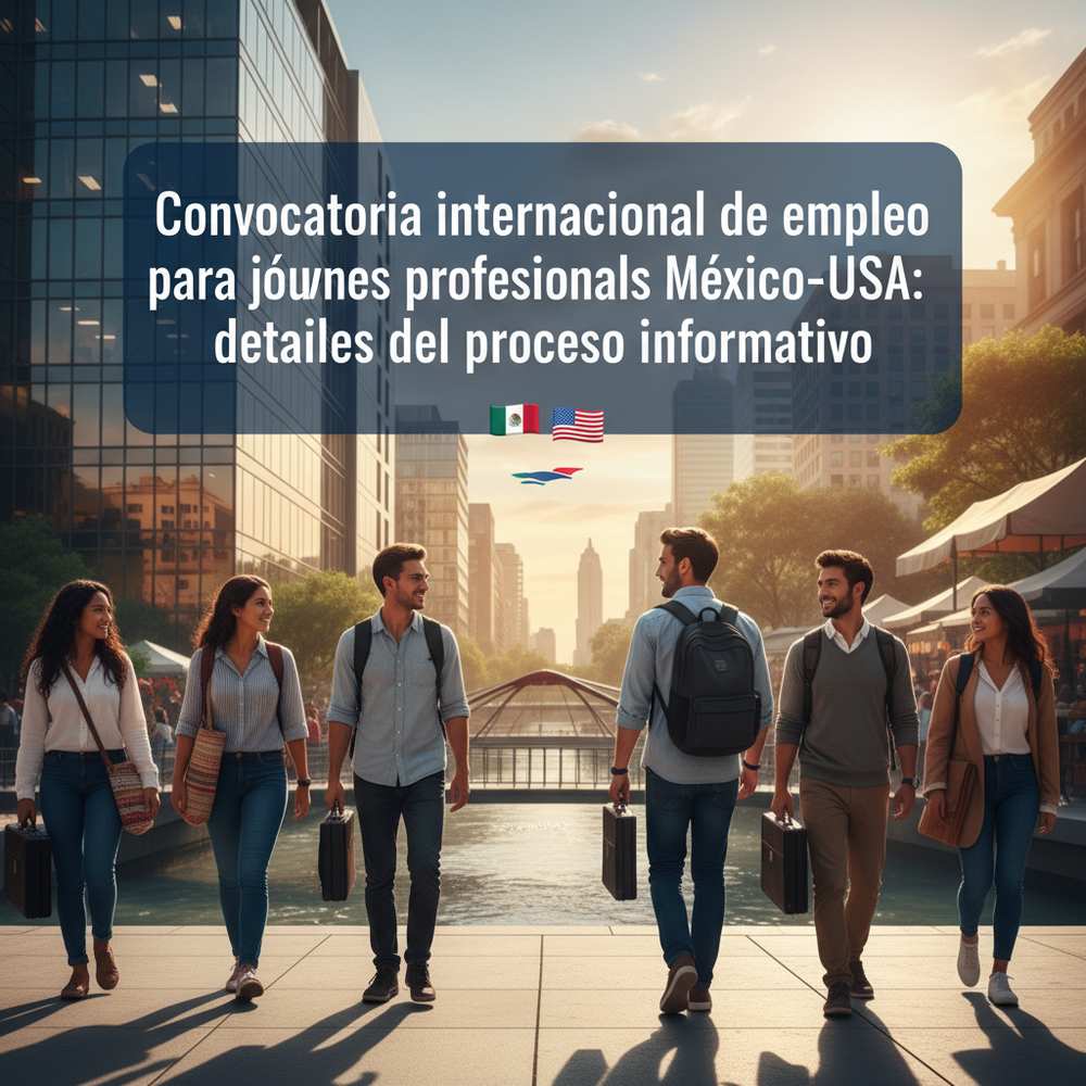 Convocatoria internacional de empleo para jóvenes profesionales México-USA: detalles del proceso informativo