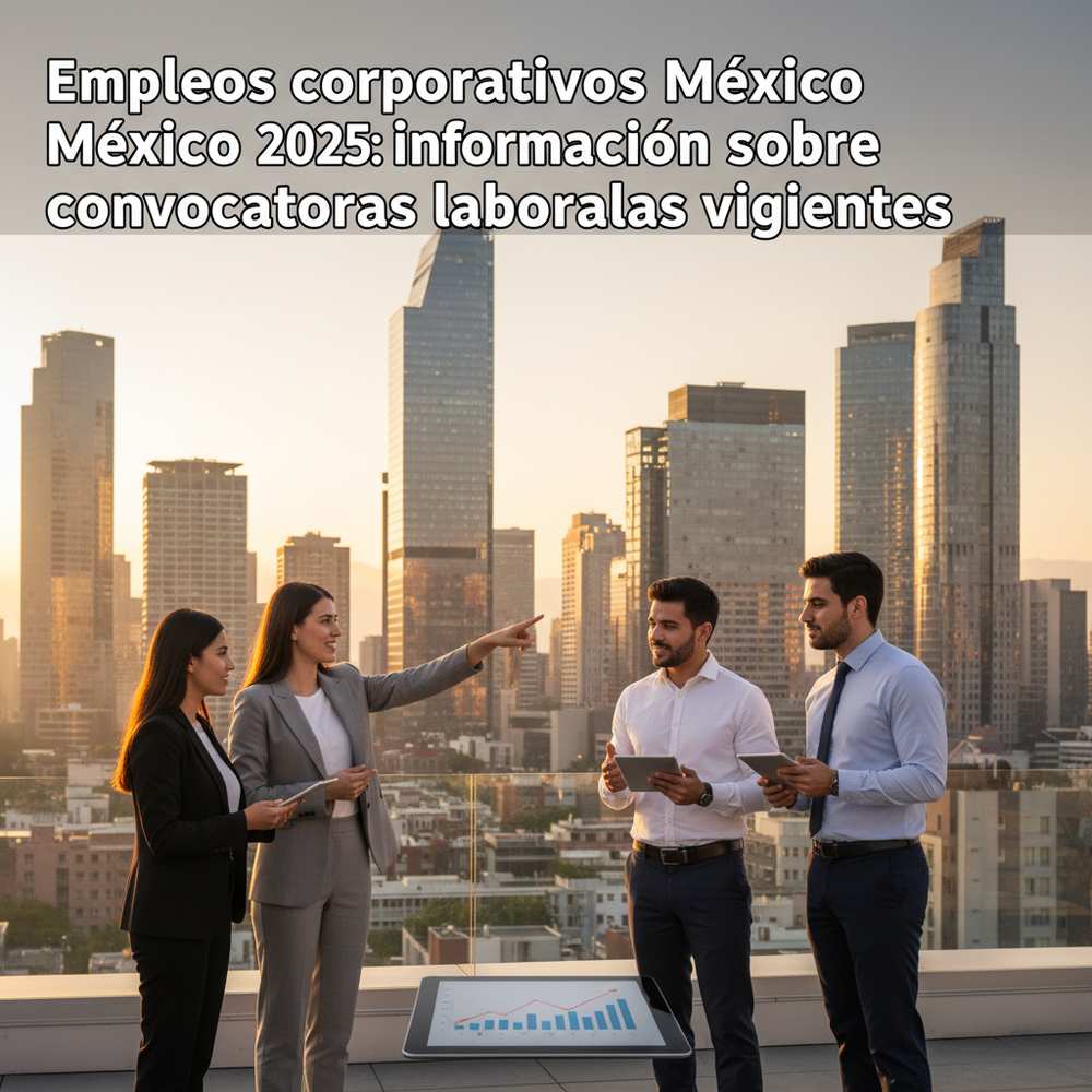 Empleos corporativos México 2025: información sobre convocatorias laborales vigentes